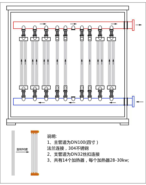 400kw紫铜板式电锅炉